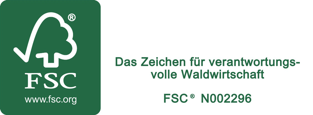 FSC Zertifikat für verantwortungsvolle Waldwirtschaft