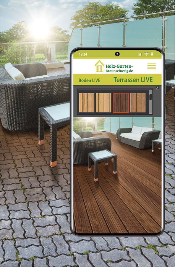 Holz Garten Braunschweig designStudio Terrasse Screenshot